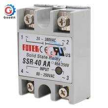 Solid State Relay SSR-40AA 40A AC Control AC Relais 80-280V AC TO 90-480V AC SSR 40AA 2024 - buy cheap