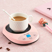 220v copo aquecedor aquecedor inteligente termostática quente chá makers 8 engrenagem coaster de aquecimento para café leite chá almofada mais quente com sincronismo 2024 - compre barato