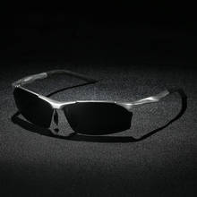 Óculos de sol polarizados masculinos, óculos de alumínio para direção, anti-uv, antirreflexo 2024 - compre barato