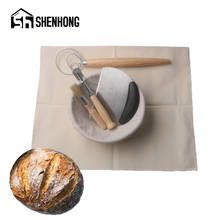 Shenhong brotform provando cestas baneton massa fermentação rattan cesta de linho francês país pão ferramentas de cozimento 2024 - compre barato