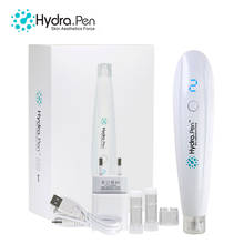 Sem fio hydra caneta h2 profissional microneedling caneta hydrapen derma rolo microneedle caneta soro aplicador com 10 pces cartucho 2024 - compre barato