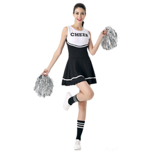 6 cores sexy high school menina esportes cheerleader trajes cheerleading aeróbica vestido sem mangas 2024 - compre barato