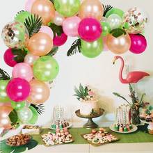 Balão tropical flamingo, guirlanda rosa, flamingo para decoração de festa, verão do havaí, decoração de festa de aniversário de menina, chá de bebê 2024 - compre barato