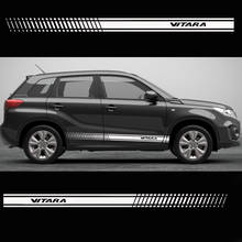 Виниловая наклейка на дверь автомобиля, 2 шт., стикер в полоску для Suzuki Vitara, автомобильные аксессуары 2024 - купить недорого