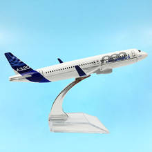 Avión de Metal a escala 1/400 Airbus 320 A320 NEO AIR, modelo de avión de pasajeros fundido a presión, avión Airbus Airliner, juguete de regalo, espectáculo de recuerdo 2024 - compra barato