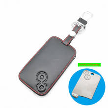 Genuine Leather Car Key Case Key Holder Keychain Protector Accessories for Renault Laguna 2 Smart Buttons Shell Cover Remote Fob 2024 - buy cheap