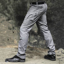 Pantalones tácticos militares de combate SWAT para hombre, ropa grande con múltiples bolsillos, de algodón, informal, para correr 2024 - compra barato