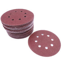 50 pcs 5 inch 8 Hole 80 Grit Mix Sanding Disc Ran Orbit Sandpaper Buckle Sander 2024 - buy cheap