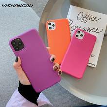 YISHANGOU Matte Case For iPhone 11 Pro Max XS XR X 10 8 7 Plus Plastic Hard Shockproof Cover For iPhone 11 Pro Case Capa 2024 - buy cheap