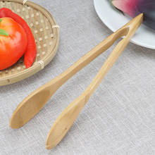 Useful New Shiny Bamboo Cooking Kitchen Tongs Food Tool Salad Bacon Steak Bread Cake Wooden Clip Home Kitchen Tools 2024 - buy cheap