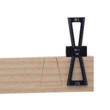 Guia de marcador de cauda de andorinha, medidor, corte à mão, modelo de escala, conector de madeira 2024 - compre barato
