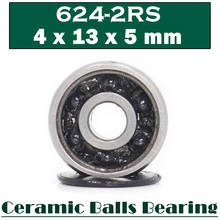 624 rolamentos de esferas híbridos si3n4 3nc 624rs do eixo 624hc do motor da indústria do rolamento cerâmico híbrido 4*13*5mm (1 pc) 2024 - compre barato