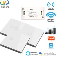 Wifi Tuya Smart Life Switch 220v 433mhz Wireless Touch Wall Panel Voice Remote Control Timer Module GoogleHome Alexa Compatible 2024 - buy cheap