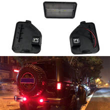 Luz Led trasera para parachoques trasero de Jeep JL, luz Led roja para parachoques trasero, accesorios para Jeep Wrangler JL 2018 2019 2024 - compra barato