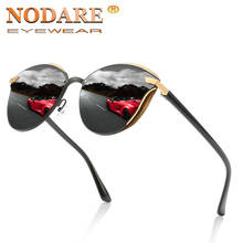 NODARE-gafas de sol polarizadas para hombre, lentes de sol masculinas a la moda con montura de Metal cuadrada, adecuadas para conducir y pescar, zonnebril heren, 2020 2024 - compra barato