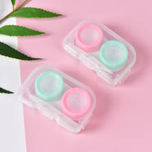 1set Random Cute Small Mini Tweezer Stick Eyewear Bag Container Contact Plastic Contact Lens Box Holder Lenses Soak Storage 2024 - buy cheap