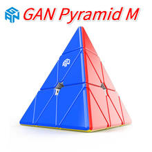 Gan pirâmide m magnética 3x3x3, cubo mágico 3x3, cubo de pirâmide de velocidade com posicionamento aprimorado de núcleo, cubo mgaico 2024 - compre barato
