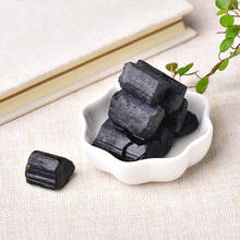 1pc Natural black tourmaline Stone Energy stone Raw Crystals Reiki mineral Home Decoration Rock Mineral Specimen Christmas Gift 2024 - buy cheap