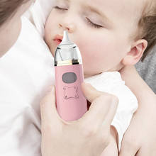 Aspirador elétrico para limpeza nasal de bebês, equipamento seguro e higiênico, para cuidado com o nariz e música 2024 - compre barato