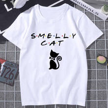 SMELLY CAT Printed Women's T-shirts Fashion Short Sleeve T shirt Pattern Harajuku 90s Top Tee Streetwear Tshirt female Clothing 2024 - buy cheap