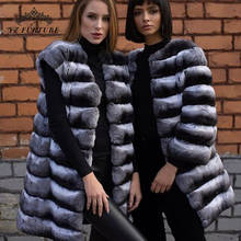 2020 Real natural rex rabbit fur coat high quality 100% genuine rex rabbit fur chinchilla color winter jacket plus size 6XL 2024 - buy cheap