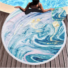 150cm Circular Microfiber Fabric Quicksand Pattern Printed Portable Decoration Of Travel Agency Beach Towel Yoga Mat Blanket 2024 - buy cheap