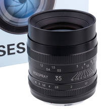 RISESPRAY Камера объектив 35 мм f1.2 полный кадр кино с ручными настройками для видеосъемки Для Sony NEX APS-A Камера 2024 - купить недорого