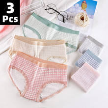 3Pcs Sexy Panties Lattice Women's Cotton Breathable Briefs Solid Soft Seamless Underwear Female Sexy Intimate Seamless Brief 2024 - buy cheap