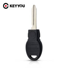 KEYYOU  Uncut Blank Key Cover New Blade -Y170 Transponder Chip Replacement Car Key Shell Cover Case Fob For Chrysler Dodge Jeep 2024 - buy cheap