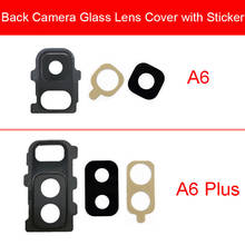 Back Rear Camera Lens With Sticker For Samsung Galaxy A6 A6 Plus A600 A605 Camera Glass Cover Frame Replacement Repair Parts 2024 - buy cheap