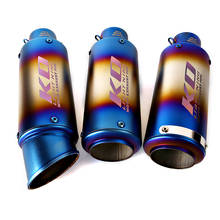 Silenciador de cano de escape universal, 38-51mm, exaustor de aço inoxidável, removível, db killer, 245/300mm, z900, z1000, zx10r, zx6r 2024 - compre barato