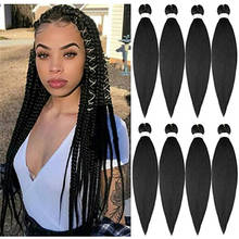 SmartBraid Synthetic wholesale Braiding Hair Pre Stretched Braiding Hair Extension Ombre Mix Color Easy Braids Yaki Texture Hair 2024 - buy cheap