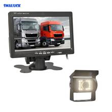 SMALUCK DC 12V-24V 4-PIN 7" TFT LCD Rear View Car Monitor + LED Night Vision CCD Rear View Camera for Bus Houseboat Truck 2024 - buy cheap