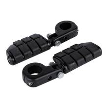 Motorcycle Matte Black Foot Pegs 1.25" Clamps Mount For Harley Sportster Softail XL 1200 883 2024 - buy cheap