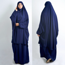 ИД с капюшоном мусульманский женский хиджаб платье молитва одежды джилбаба Абая с длинным жен Рамадан платье Абайи комплект с юбкой и футболкой комплект одежды Исламская одежда никаб 2024 - купить недорого