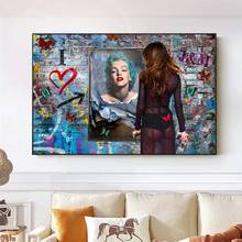 Street Art Sexy Girl Canvas Painting Modern women Posters and Prints Wall Art Picture for Living Room Home Decoration Cuadros 2024 - buy cheap