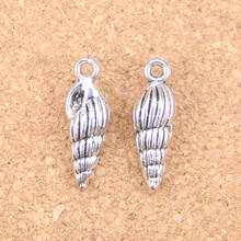 58pcs Charms conch shell 24x8mm Antique Pendants,Vintage Tibetan Silver Jewelry,DIY for bracelet necklace 2024 - buy cheap