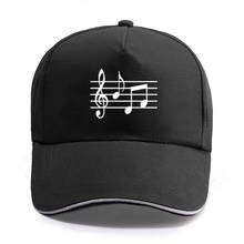 New Fashion Funny Music Note Print Baseball Cap Unisex Women Men Casual Cotton Hat Snapback Hats Trucker Caps Sun-Hats 2024 - compre barato