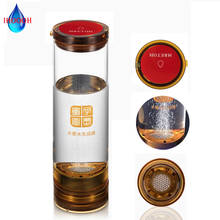 IHOOOH-taza generadora de agua de Hidrógeno alcalina, antienvejecimiento, SPE PEM, electróelectróelectró, artesanía japonesa, vaso de vidrio de 500ML 2024 - compra barato