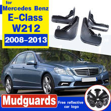 Set Molded Mud Flaps For Mercedes Benz E Class E-Class W212 2008-2013 Mudflaps Splash Guards Front Rear Mudguards 2024 - buy cheap