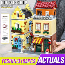 Mould King City Street View Building Toys The MOC Coffee House Assembly Architecture Blocks Bricks Model Kids Christmas Gift 2024 - buy cheap