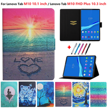 Print Cover For Lenovo Tab M10 Case 10.1 TB-X605L X605F X505L X505F X505X Tablet Cover for Lenovo Tab M10 Plus Case X606X F 10.3 2024 - buy cheap