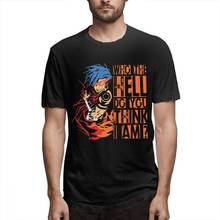 Camiseta estampa 3d masculina, camisa com gola redonda para homens 2024 - compre barato