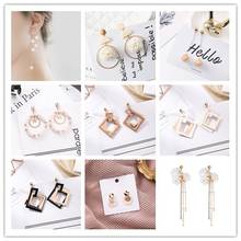 New Korean Acrylic clip Earrings For Women Statement Vintage Geometric  Earrings 2020 Female Wedding Fashion ear clip Jewelry 2024 - buy cheap