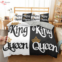 3D Luxury Royal Crown Bedding Sets 2 People Couple Beds Duvet Cover Pillowcase 2/3pcs Twin Queen King Size Bed Clothes Bed Cover 2024 - buy cheap