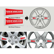4 x New Car Styling Car Wheel Rim Decorative Vinyl Stickers Classical Car Vinyl Decals for Volk Racing Rays Engineering 2024 - buy cheap