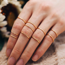 Anel de dedo geométrico da torção para as mulheres bonito fino junta anel conjunto clássico cor ouro cauda anéis moda jóias 2024 - compre barato