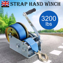 3200lbs 10m Polyester Strap Hand Winch Heavy Duty Safety Portable Hand Winch Auto Boat Truck Hand Manual Winch 2024 - buy cheap