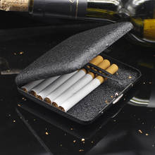 Caixa de cigarro fosca, presente para homens, caixa de cigarros, estojo de charutos, acessórios de metal fosco, armazenamento de cigarros, capa de fumaça 2024 - compre barato