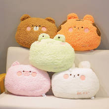 35CM Kawaii Plush Animals Pillow Soft Cute Bear Rabbit Frog Tiger Pink Pig Doll Sofa Chair Cushion For Girls Baby Birthday Gifts 2024 - buy cheap